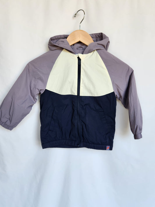 Zara Color Block Zip Up Jacket • 3-4 years