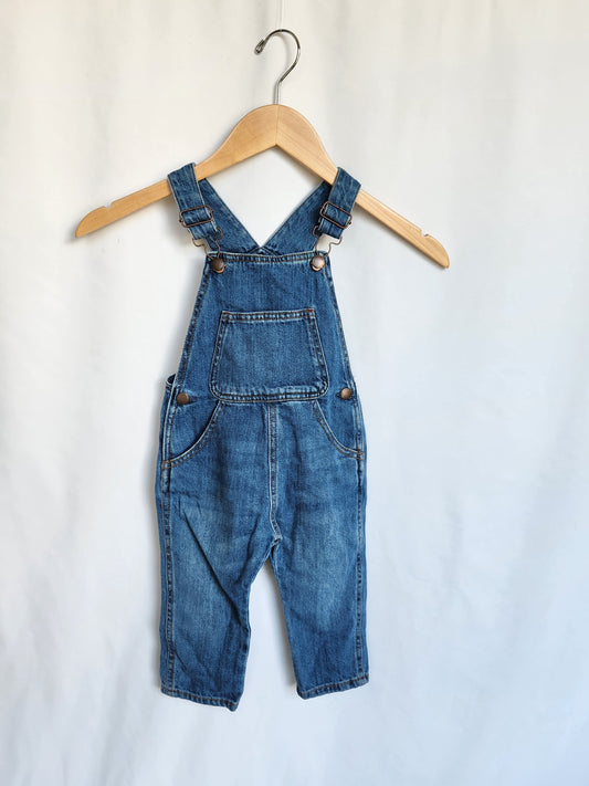 Zara Denim Overalls • 12-18 months