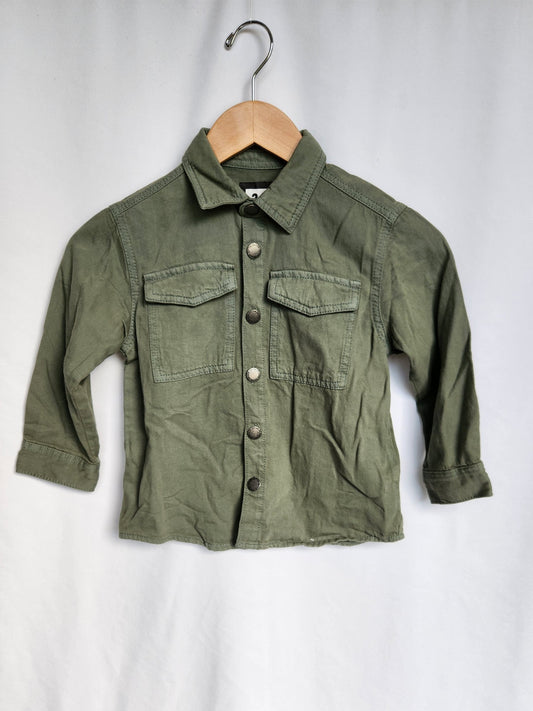 Cotton On Kids Snap Up Cargo Shirt • 3-4 years