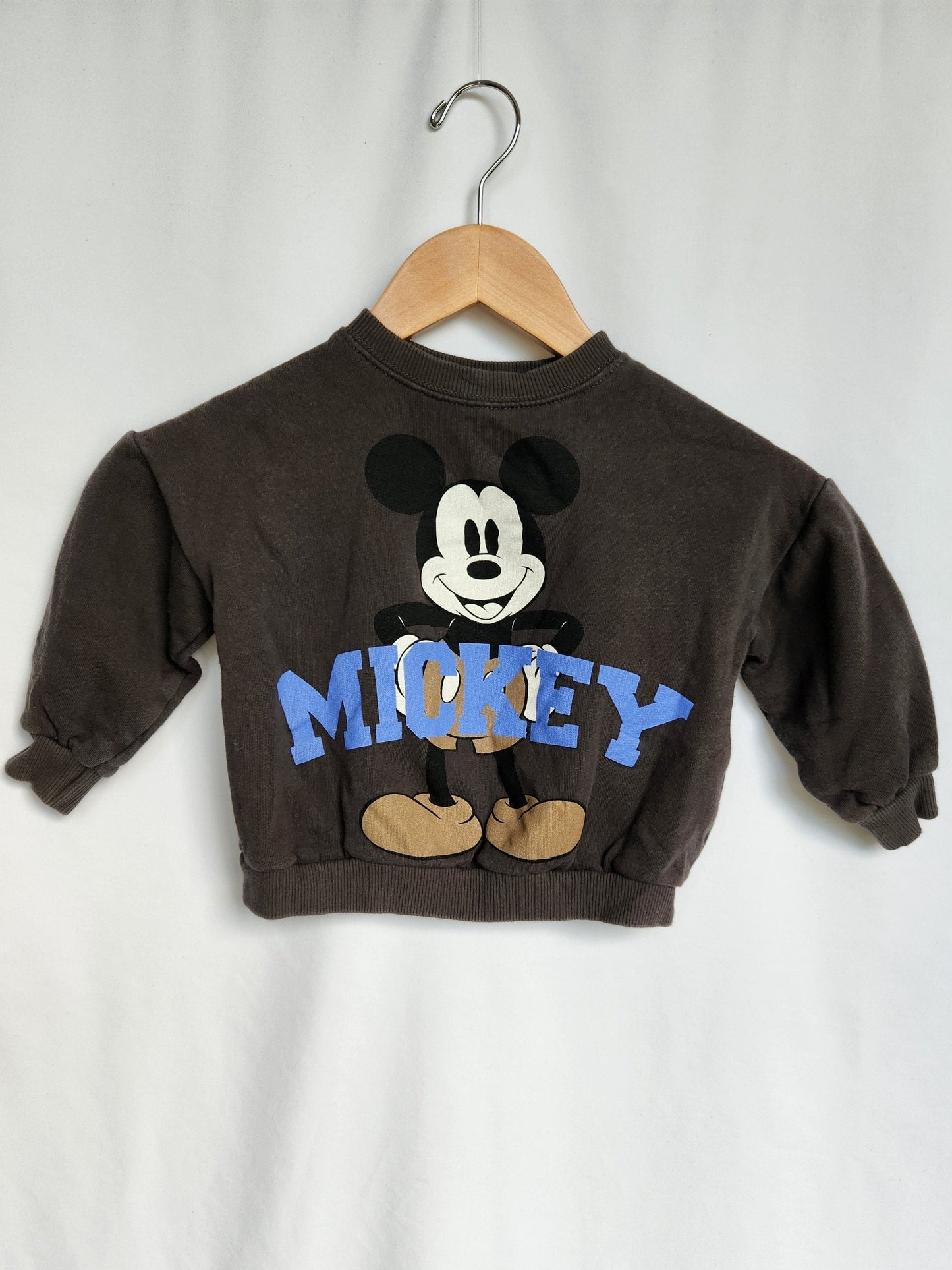 Zara Mickey Mouse Sweatshirt • 3-4 years