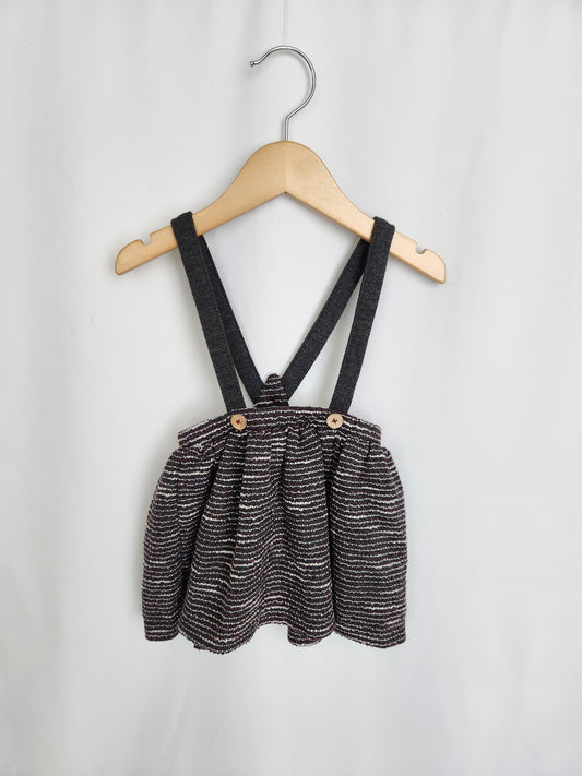 Zara Textured Suspender Skirt • 12-18 months