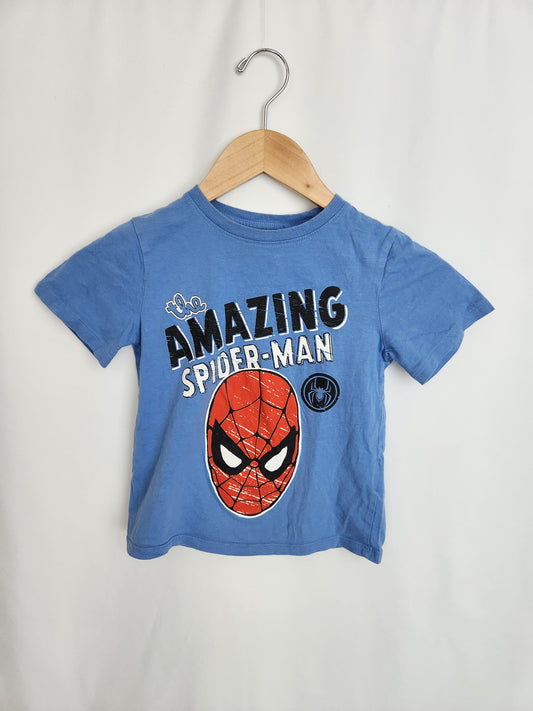 H&M Blue Spiderman T-shirt • 4-6 years