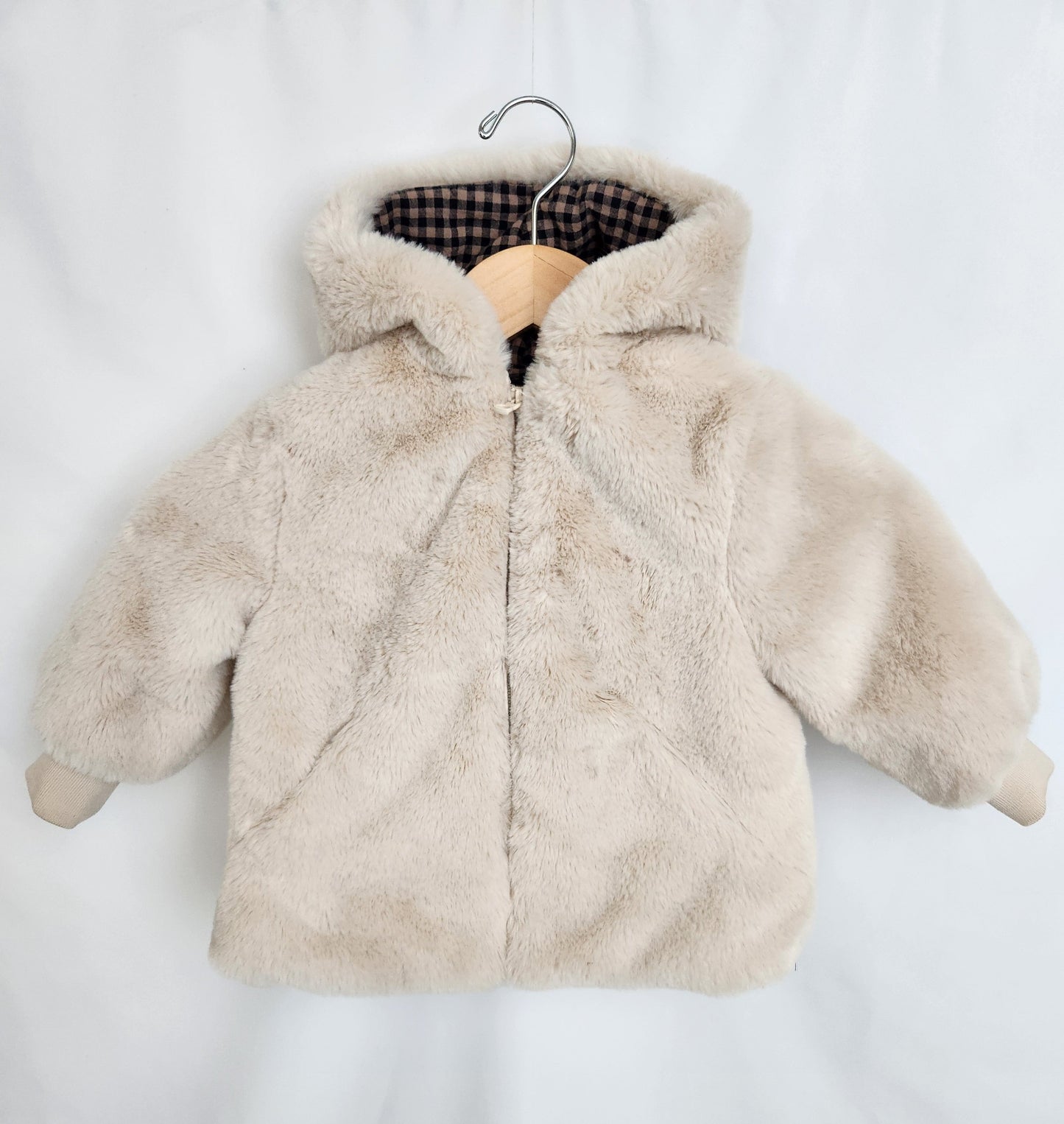 Zara Soft Plush Coat • 12-24 months