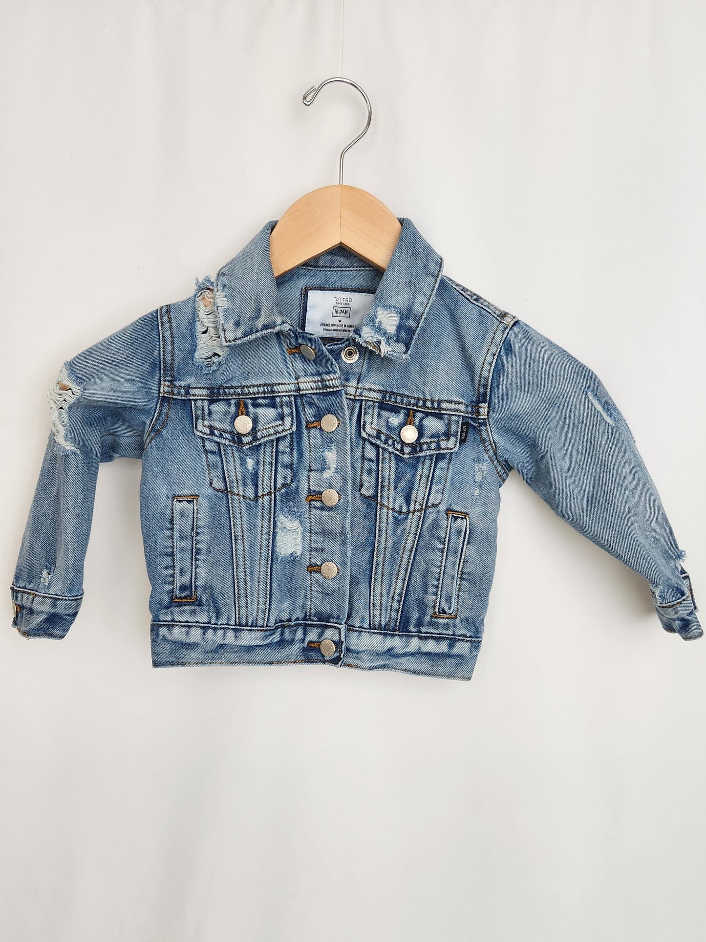 Tattrd Threads Denim Jacket • 18-24 months