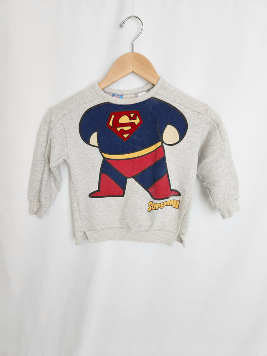 Zara Superman Crewneck • 3-4 years