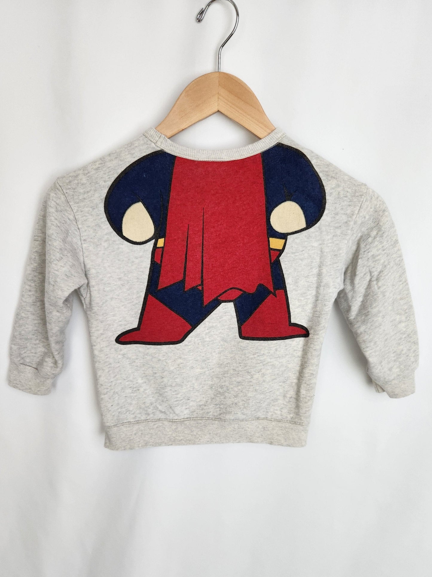 Zara Superman Crewneck • 3-4 years