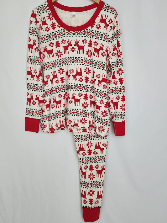 Hanna Andersson Organic Cotton Christmas Pajamas *flaw* • X-Large