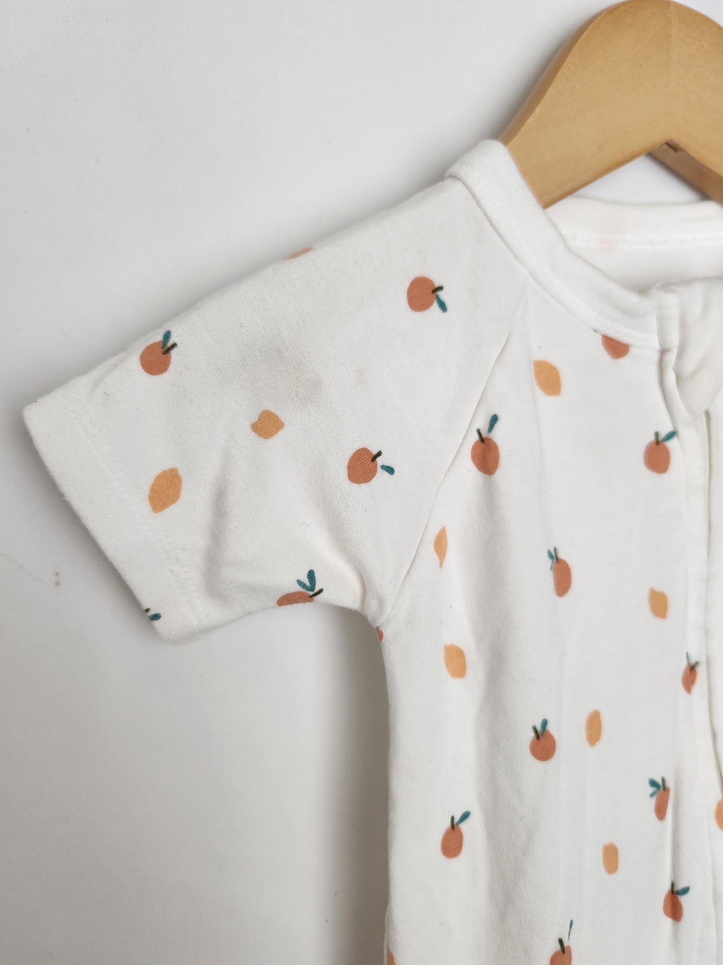 Goumi Baby Citrus Zip Romper • 6-12 months