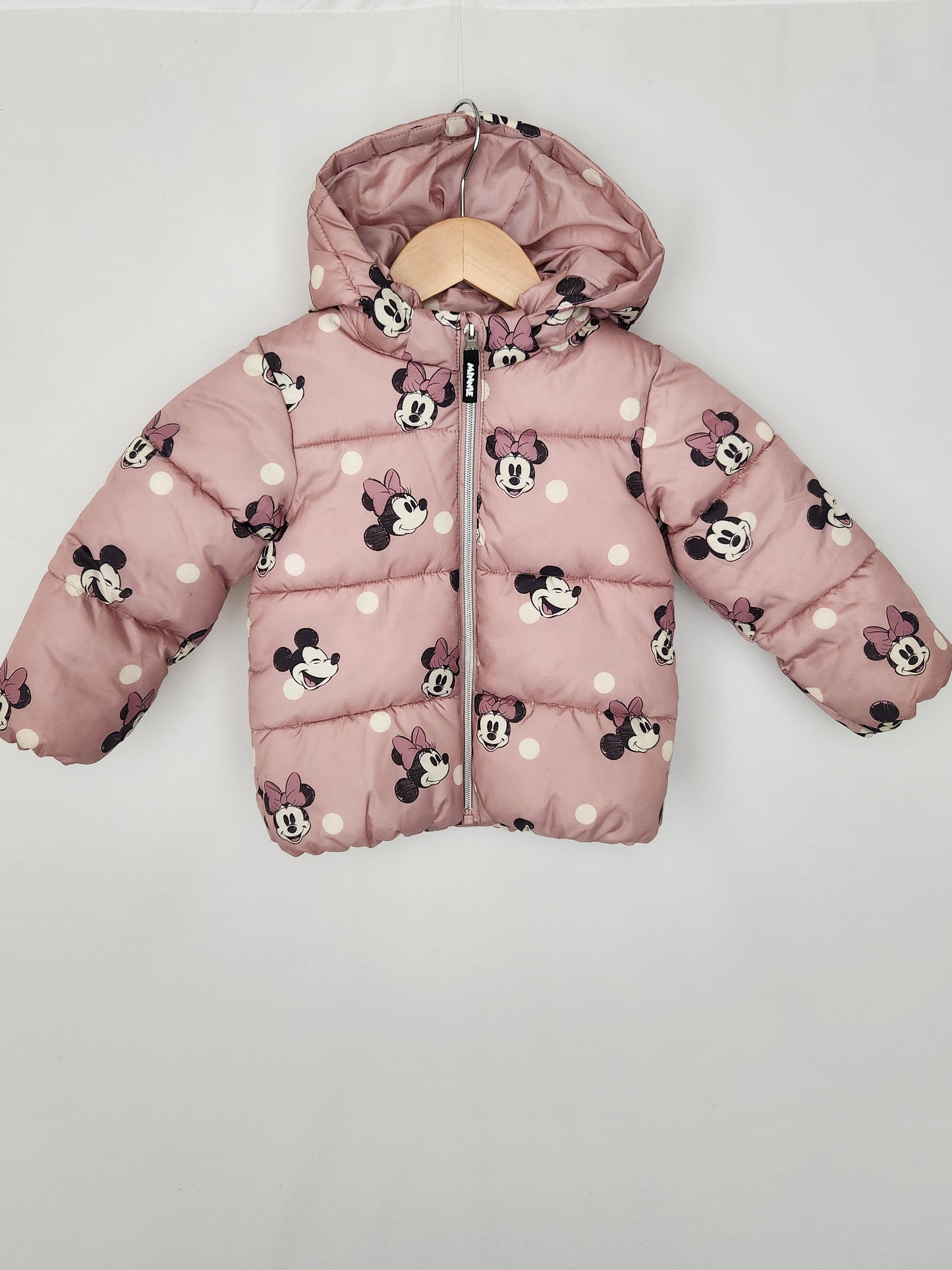 H&M Minnie Mouse Puffy Coat • 2-3 years