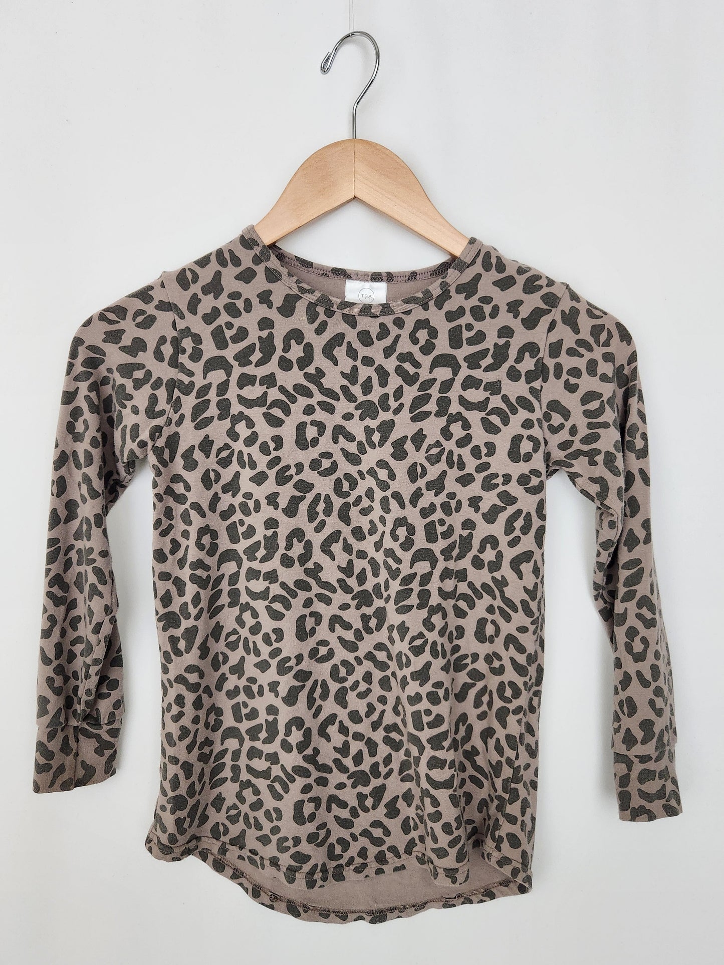 Tiny Button Apparel Bamboo Animal Print Top • 7-8 years