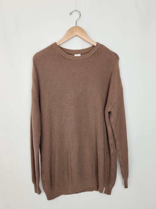 Jax & Lennon Latte Knit Sweater • X-Large