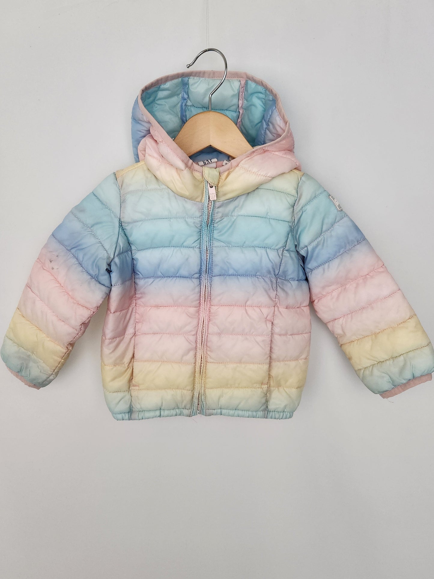 Baby Gap Ombre Rainbow Coat • 18-24 months