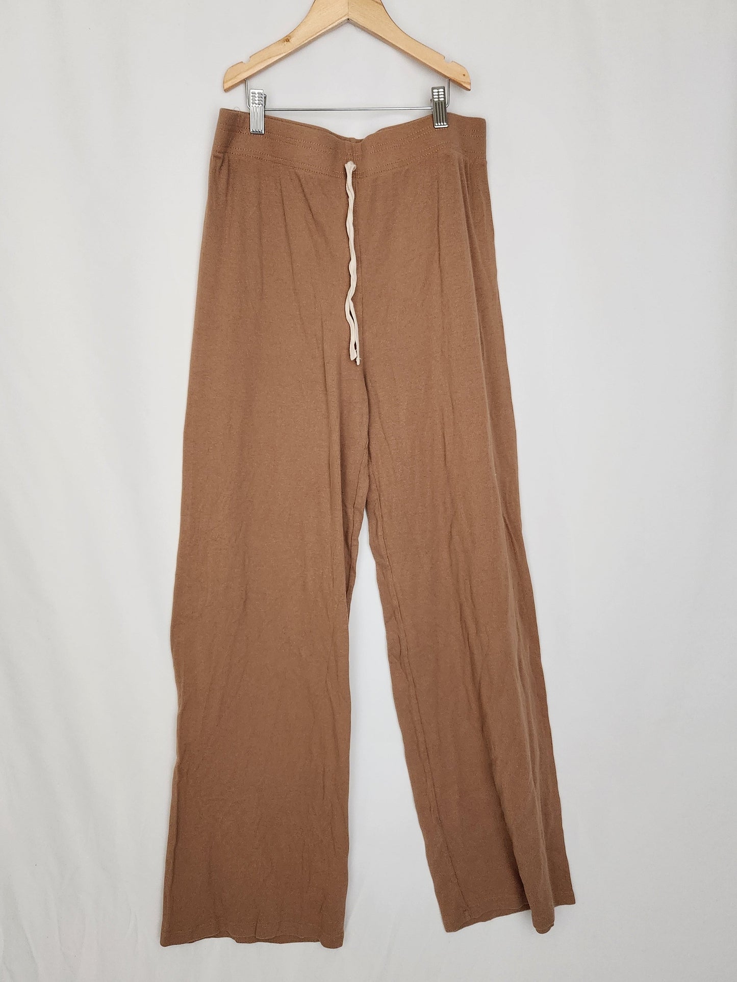 Jax & Lennon Oak Ribbed High Rise Flare Pants *LONG* • X-Large