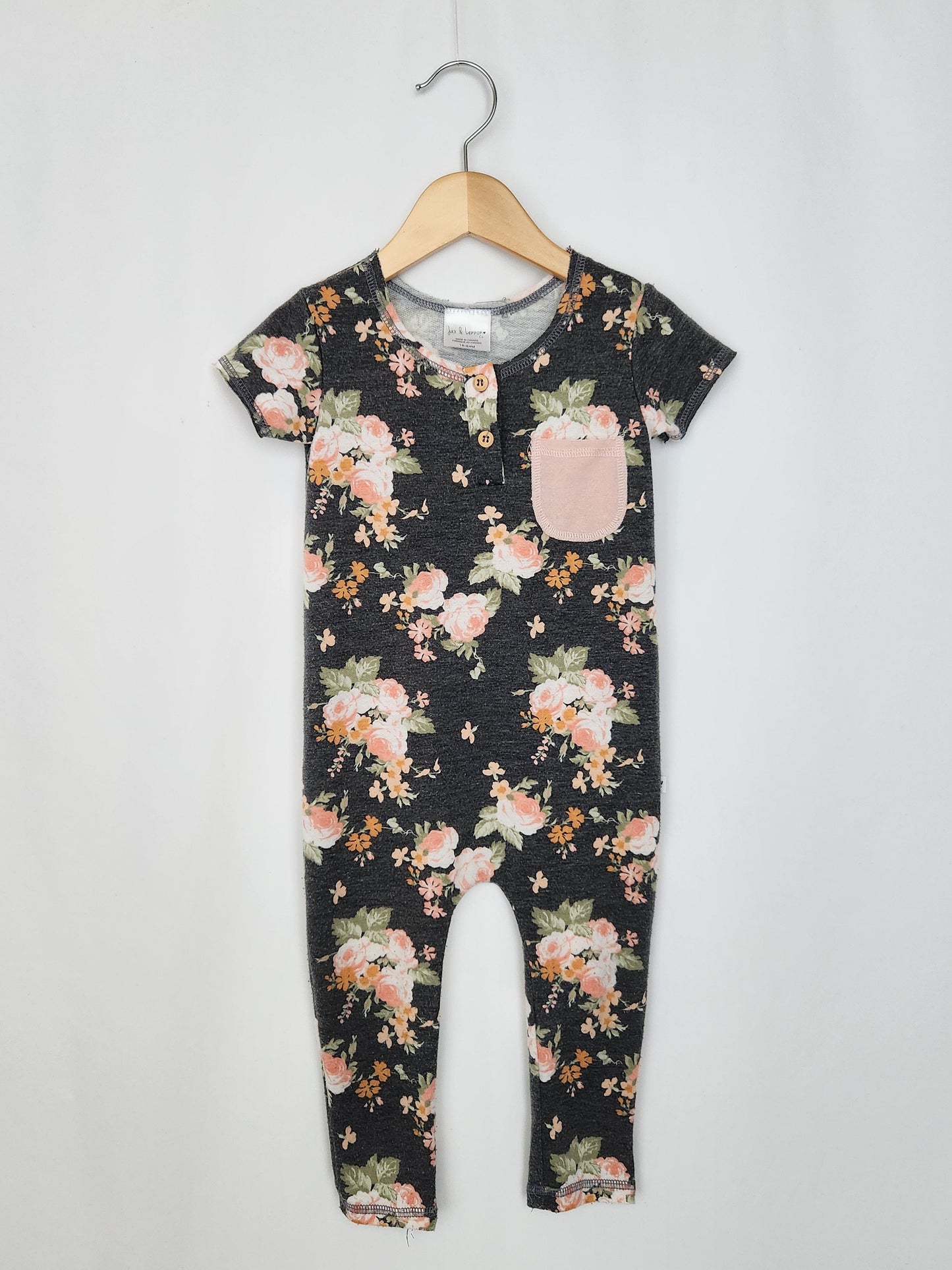 Jax & Lennon OG Floral Tee Romper • 18-24 months