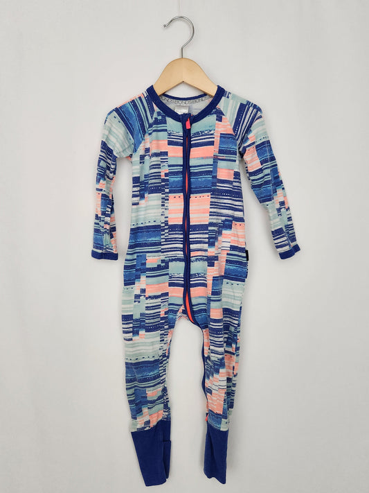 Bonds Blue Abstract Wondersuit • 18-24 months