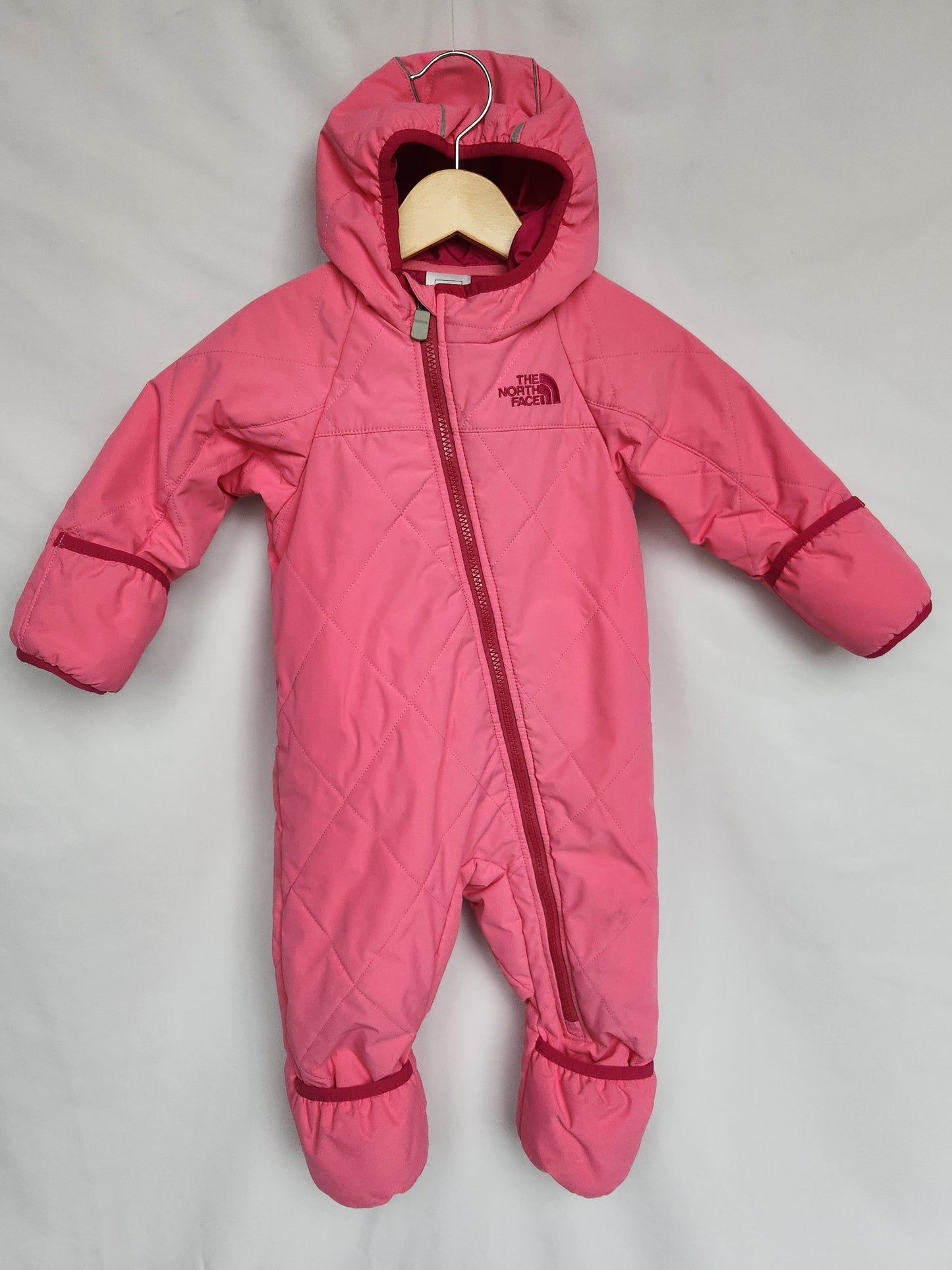 The North Face Quilted Snowsuit *stains* • 12-18 months