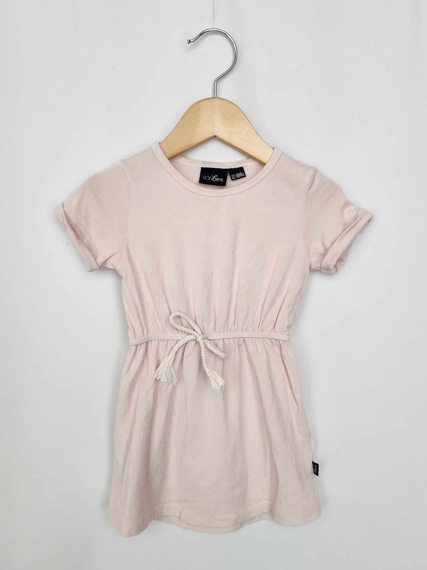 Vonbon Blush Tencel/Organic Cotton Dress • 12-18 months