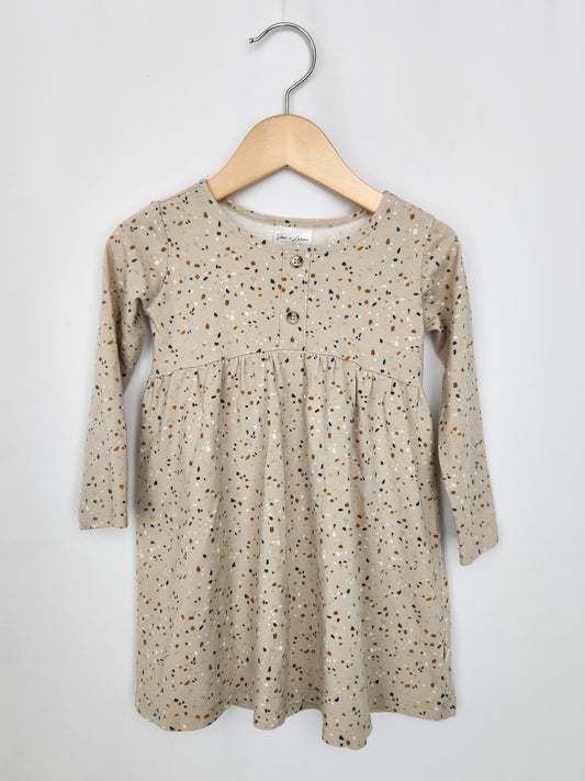 Jax & Lennon Speckles Peplum Dress • 18-24 months