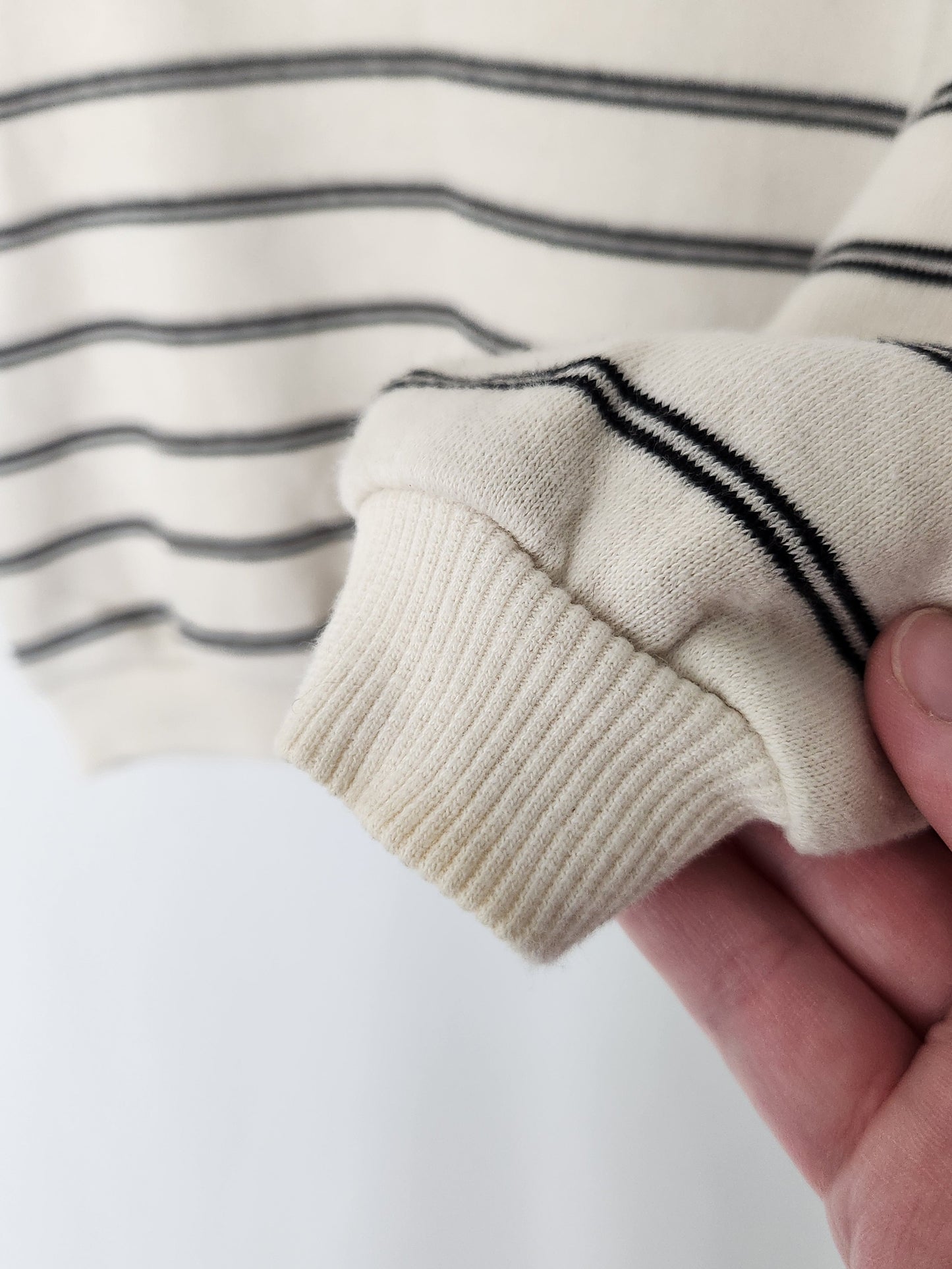 Zara Stripe Oversize Sweatshirt • 6-9 months