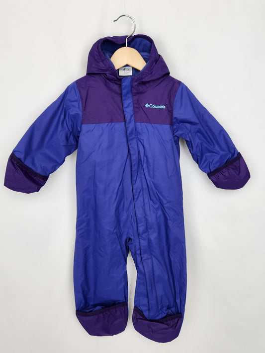 Columbia Purple Interchangeable Fleece/Snow/Rainsuit • 12-18 months