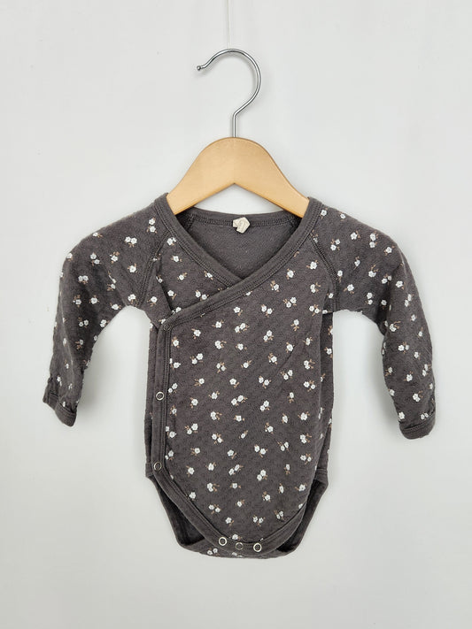 Quincy Mae Organic Cotton Pointelle Layette Bodysuit • 3-6 months