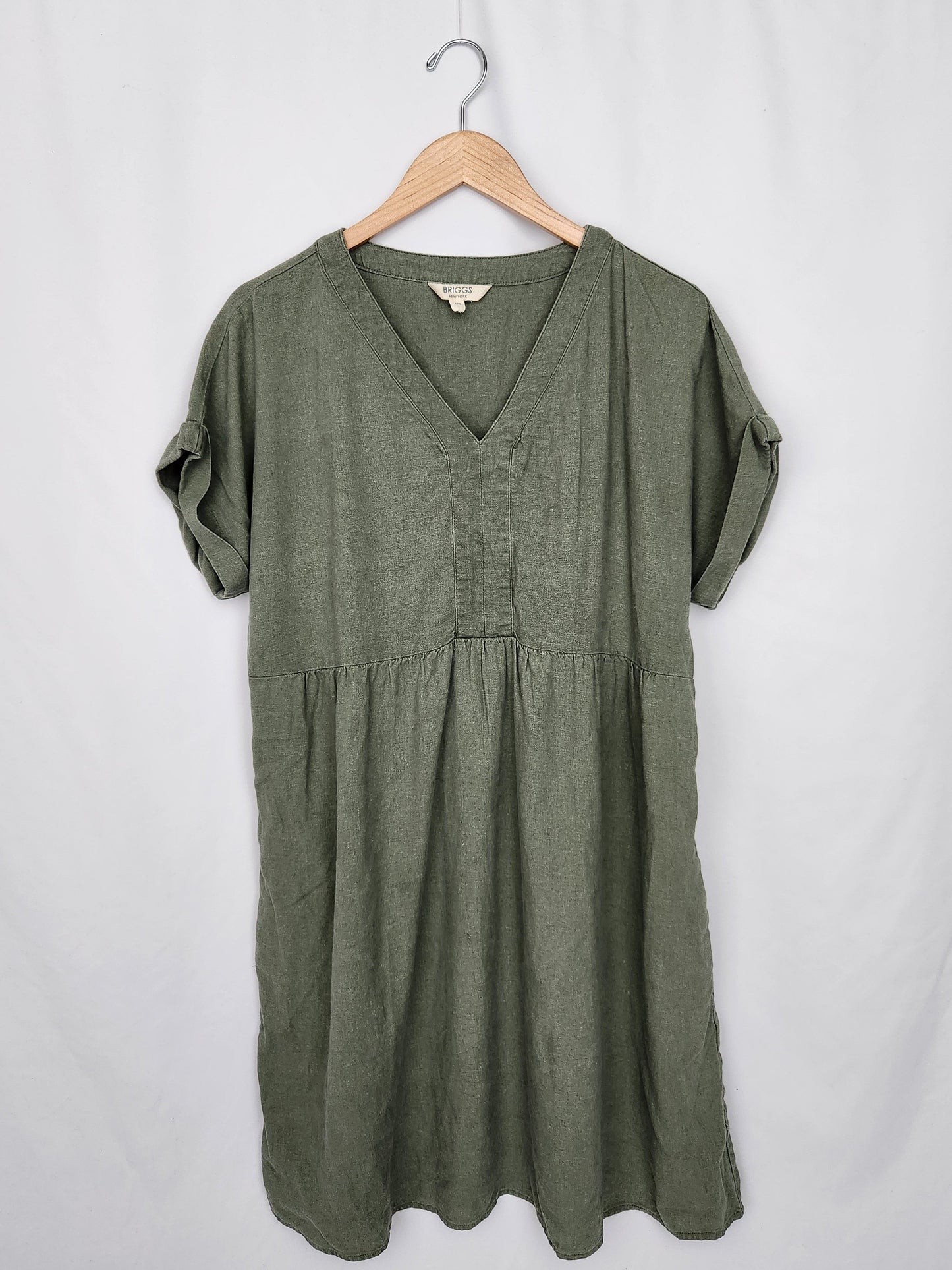 Briggs Linen/Rayon Blend Dress • Large