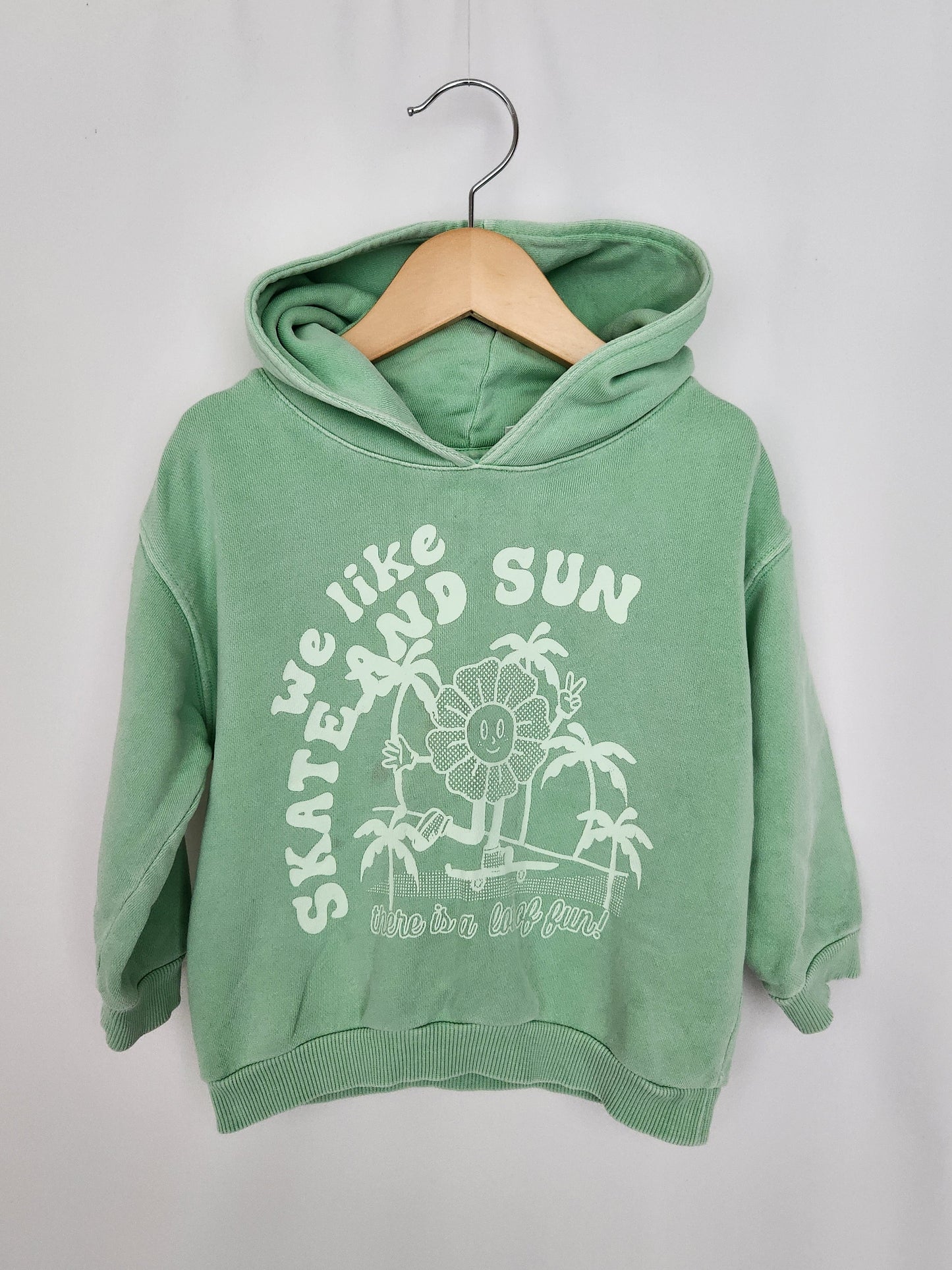 Zara Green Skate & Sun Hoodie • 18-24 months