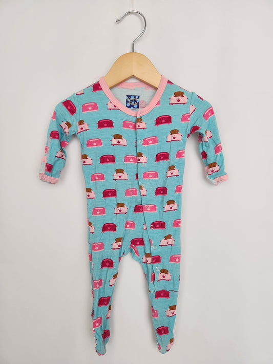 Kickee Pants Toaster Snap Footie • Newborn