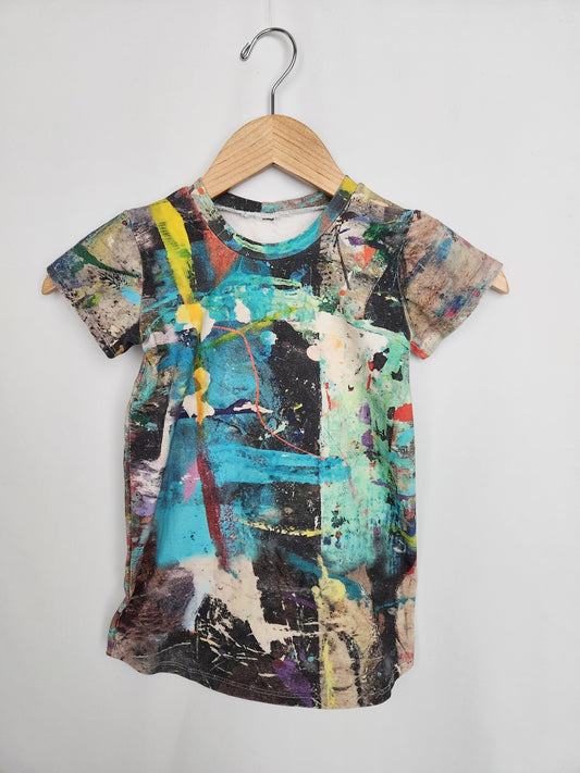 Coco & Rex Abstract Tee *flaw* • 3-4 years