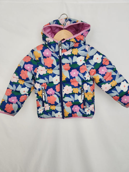 Hanna Anderrson Floral Puffer Jacket • 3T