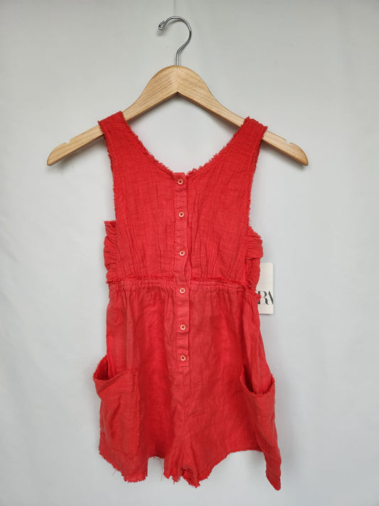 NEW Zara Coral Tank Romper • 9 years