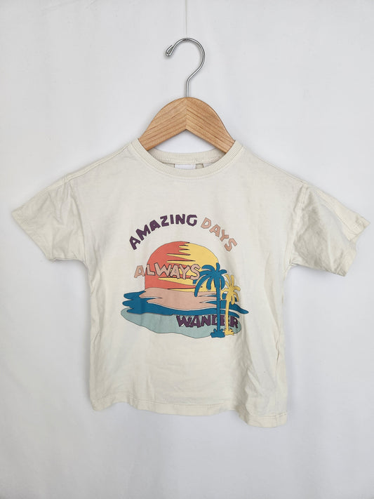 Zara Amazing Days Graphic Tee • 4-5 years