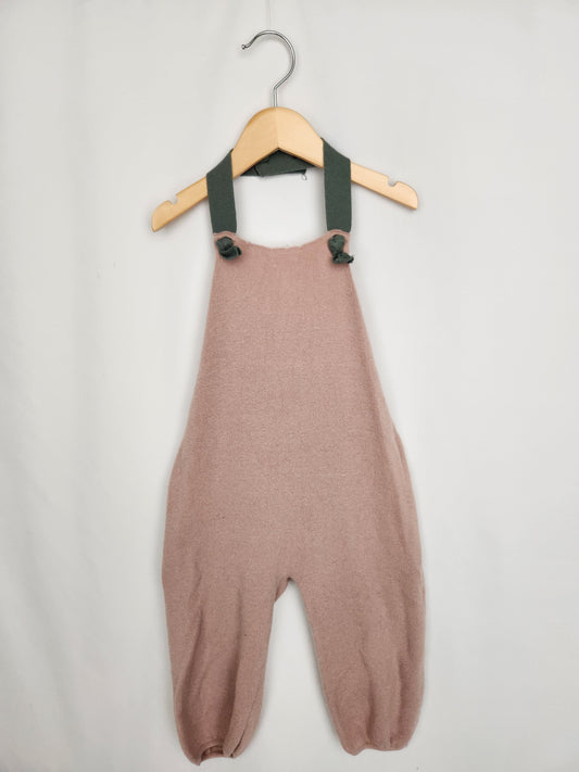 Zara Pink Soft Knit Halter Romper • 2-3 years