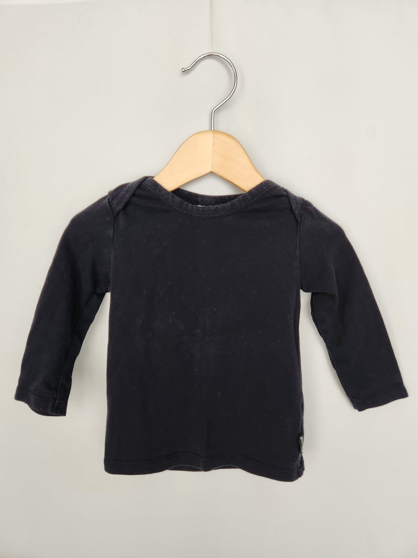 Bonds Black Long Sleeve Shirt • 6-12 months