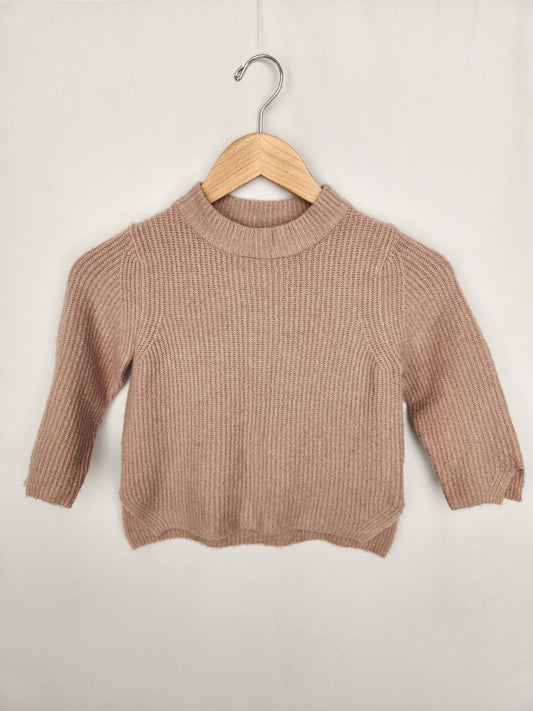 Zara Pink Soft Knit Sweater • 6 years