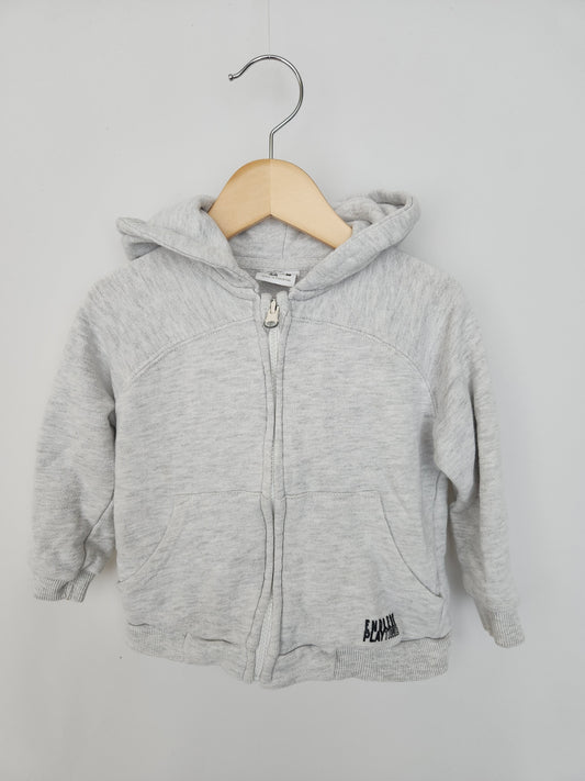 Zara Ivory Zip Hoodie • 2-3 years