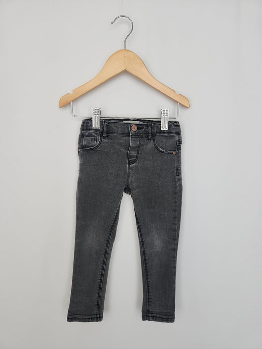 Zara Grey Skinny Jeans • 2-3 years