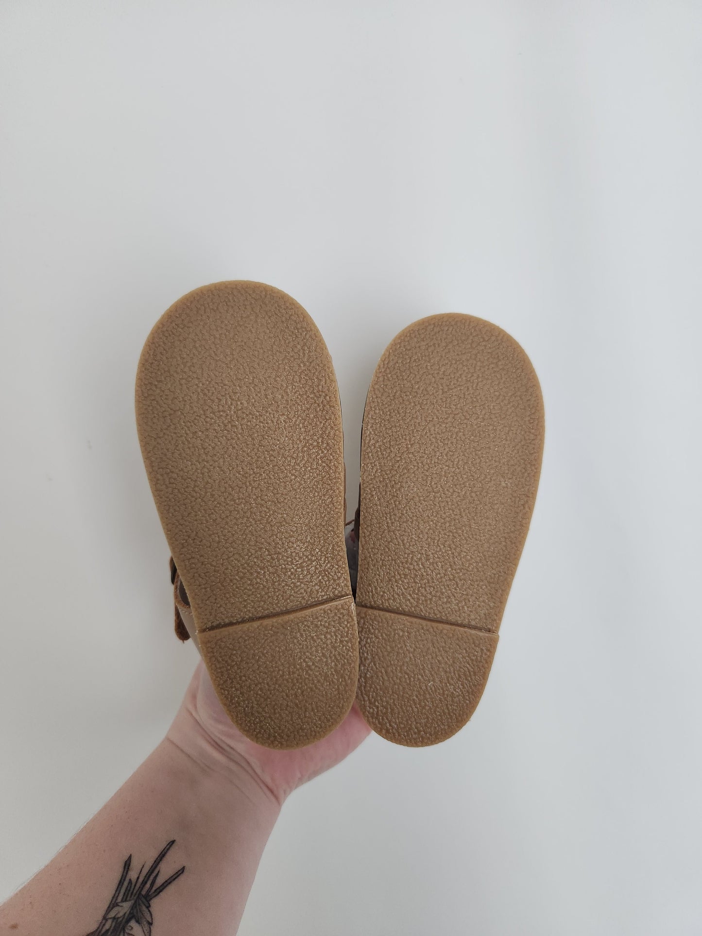 NEW Conciously Baby Tan Leather Indie Sandals • 8C