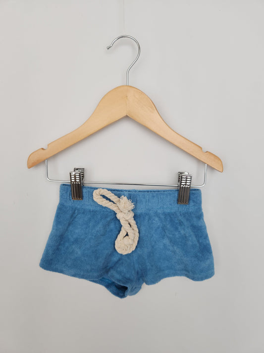 NEW Little Yogi Blue Terry Shorts • 1-3 years