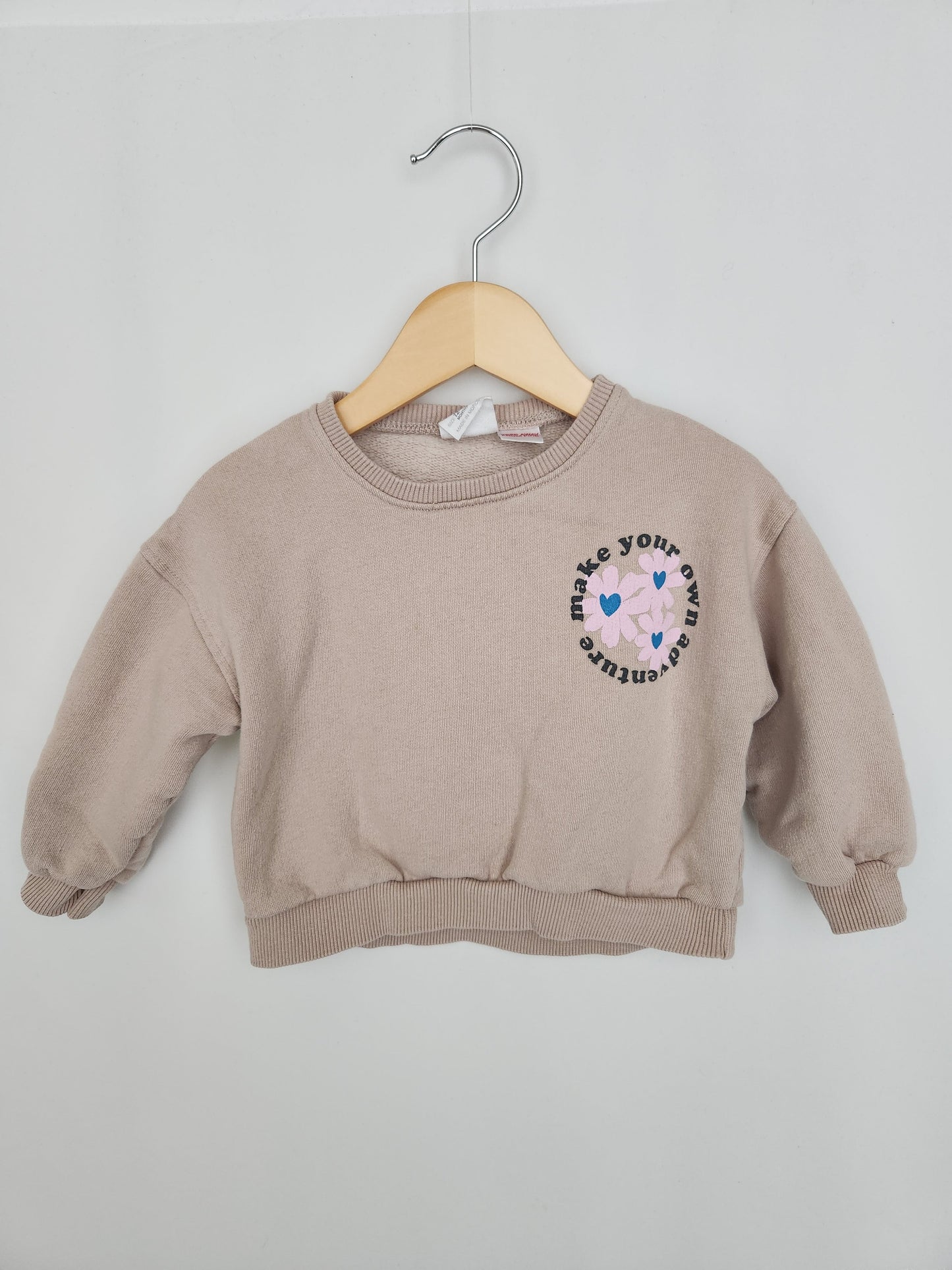 Zara Make Your Own Adventure Sweatshirt • 12-18 months