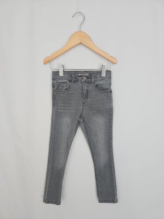 Zara Light Grey Skinny Jeans • 4-5 years