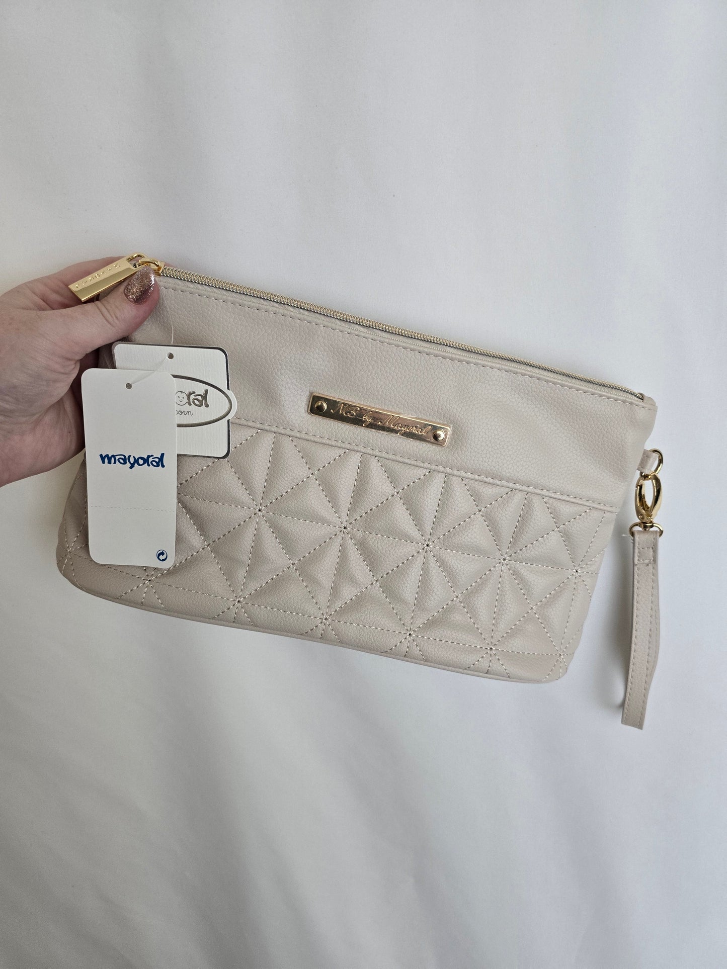 NEW Mayoral Cream Wrist Bag