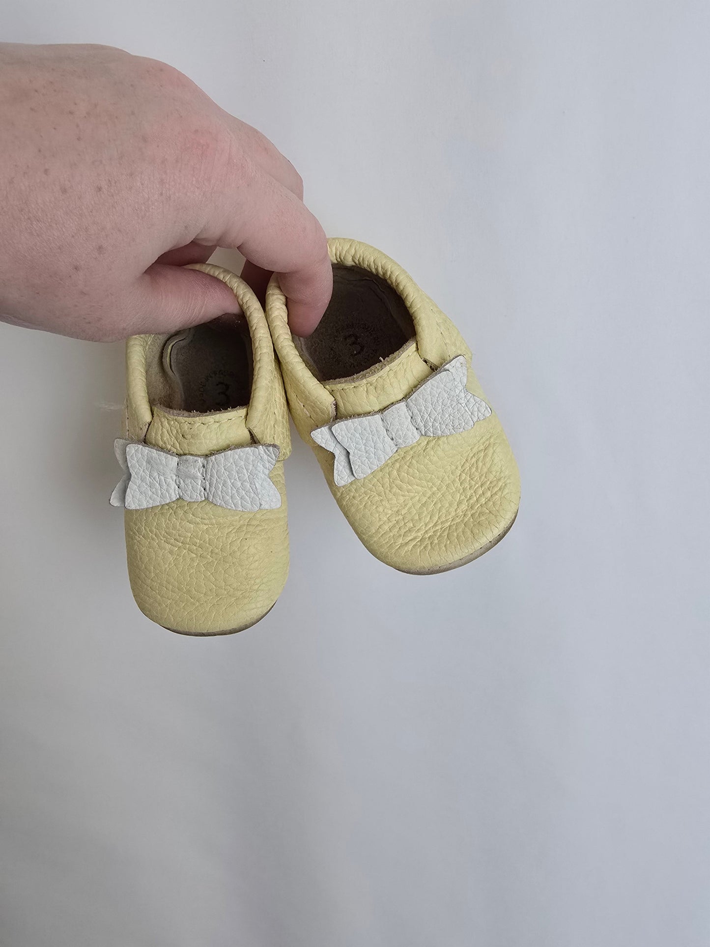 Minimoc Yellow Bow Soft Sole Shoe • 3C