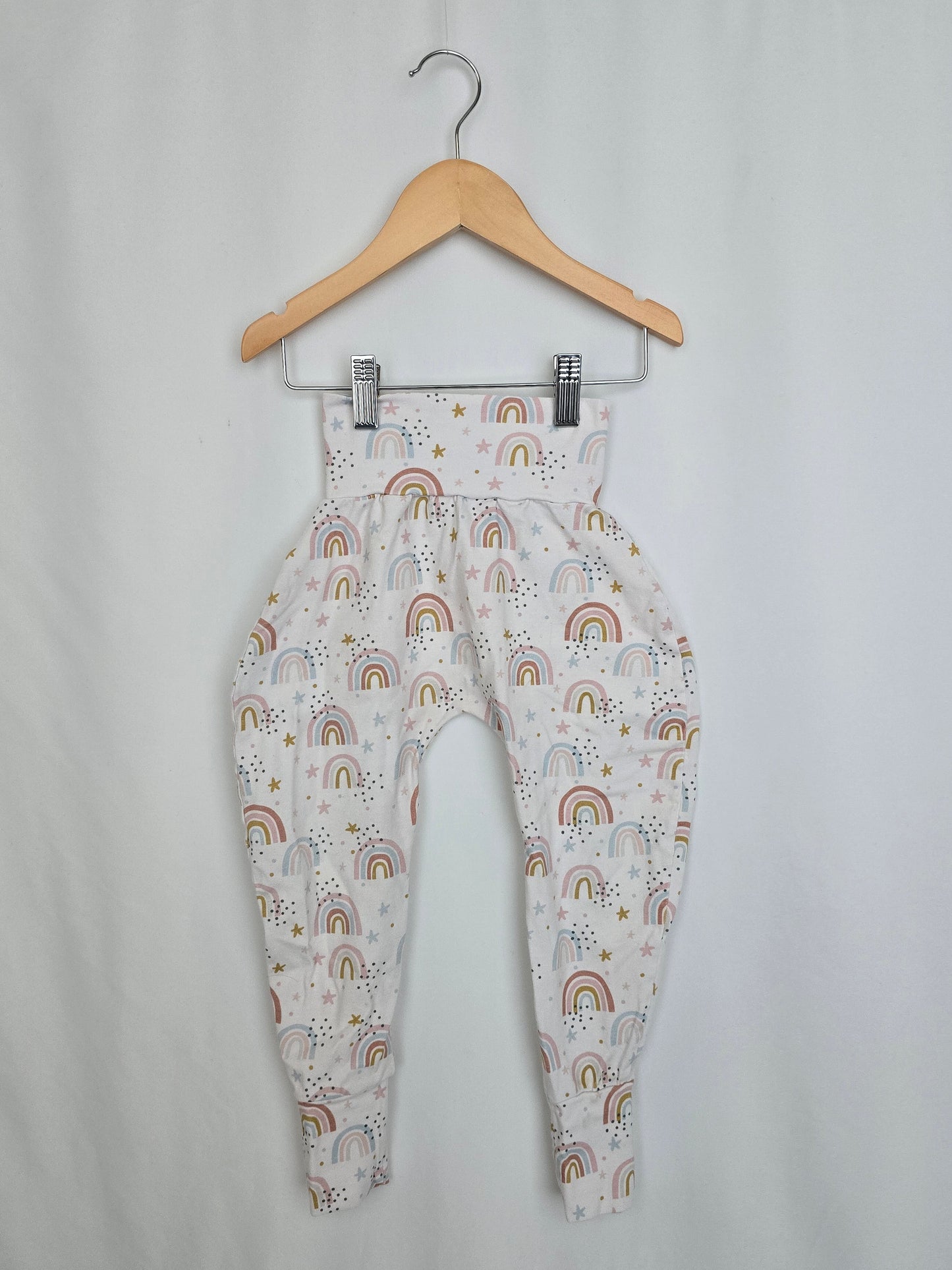 Love, Mom Handmade Rainbow Harem Pants • 2-4 years