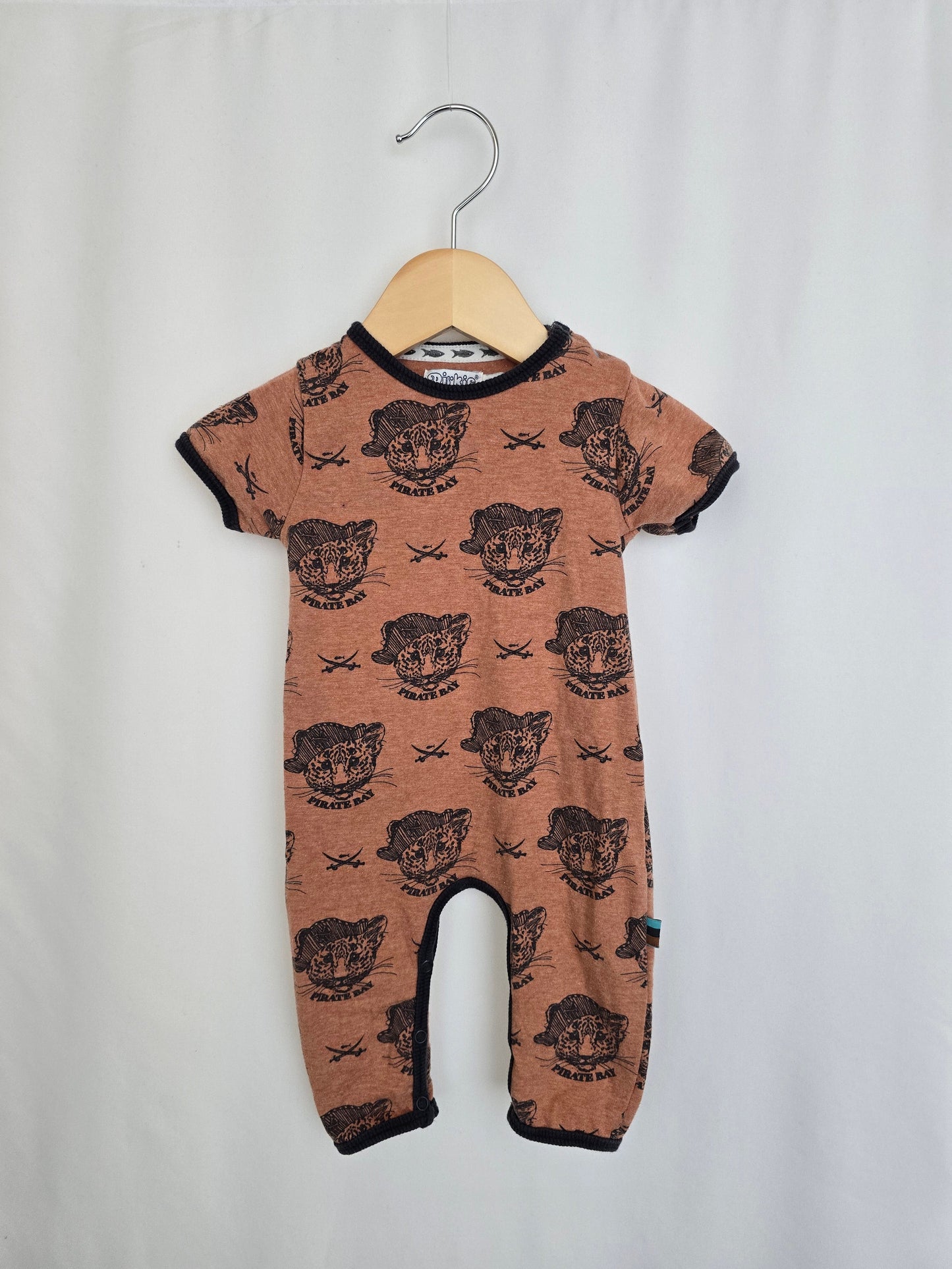 Dirke Pirate Bay Snap Romper • 3 months