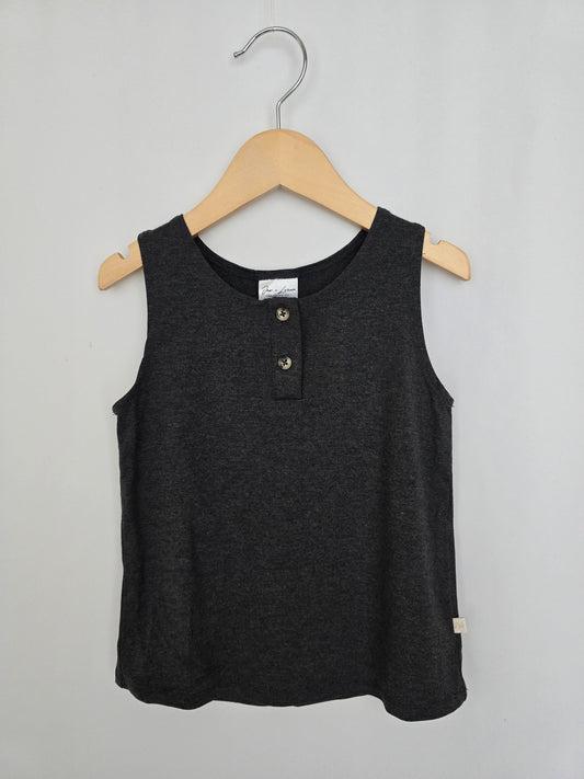 NEW Jax & Lennon Charcoal Bamboo Tank • 2-3 years