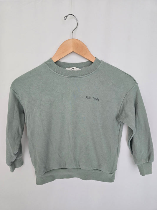 H&M Good Times Crewneck • 4-5 years