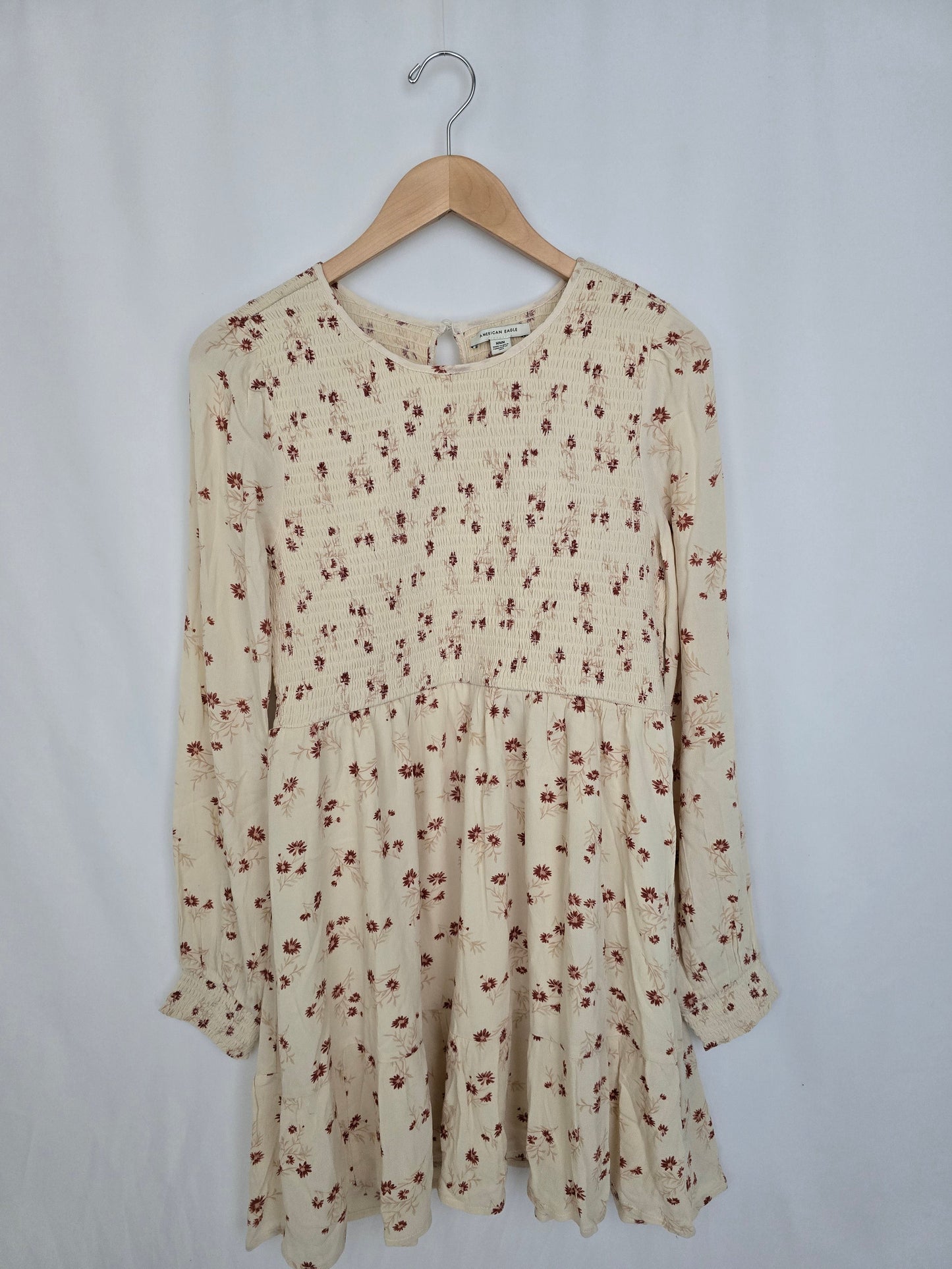 American Eagle Floral Smocked Dress • Medium