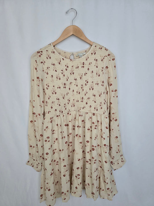 American Eagle Floral Smocked Dress • Medium