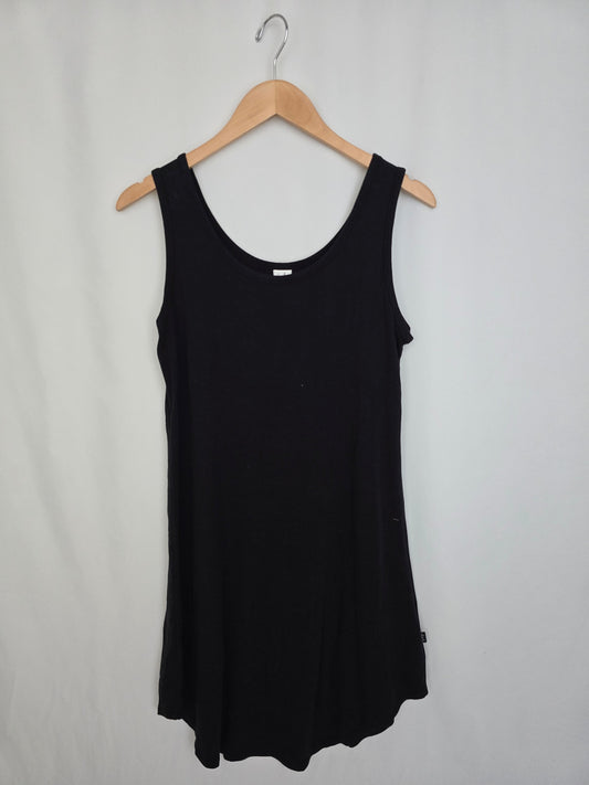 Dwelling Apparel Black Bamboo Tank Dress • Medium